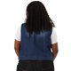 thumbnail image 5 of Women's Plus Size Trucker Vest Zipper Front Sleeveless Denim Vests Blue 2X, 5 of 7