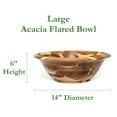 thumbnail image 2 of Lipper International Acacia 14" Flared Bowl, 2 of 5