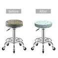thumbnail image 6 of Lsque Bee Flower Round Bar chair cushion covers Velvet Fabric Premium Comfort Protects from Scratches and Stains for 14-17 Inch Chair- 14 inch, 6 of 7