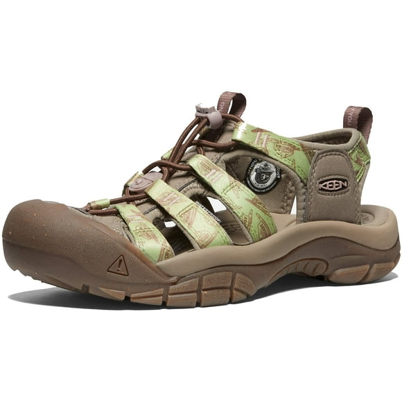 KEEN Women's Newport H2 Closed Toe Water Sandals, Smokey Bear/Tarragon, 6