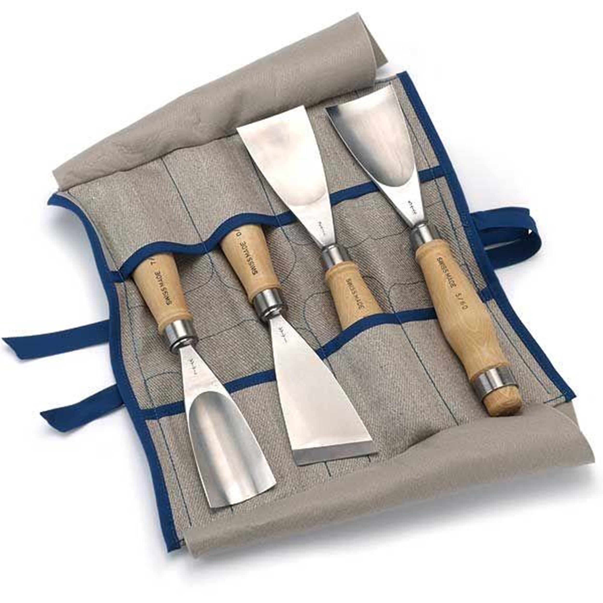 PFEIL "Swiss Made" Fishtail Gouge Set, 4 piece