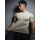 thumbnail image 5 of Camiseta deportiva de manga corta para hombre, camisa de secado rápido para entrenamiento, correr, gimnasio, ocio, novedad de verano, 5 of 5