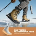 thumbnail image 4 of NORTIV 8 Men's Wide Winter Boots Grip on Snow Ice Insulated Waterproof Lightweight Comfortable Hiking Outdoor Boots, 4 of 10