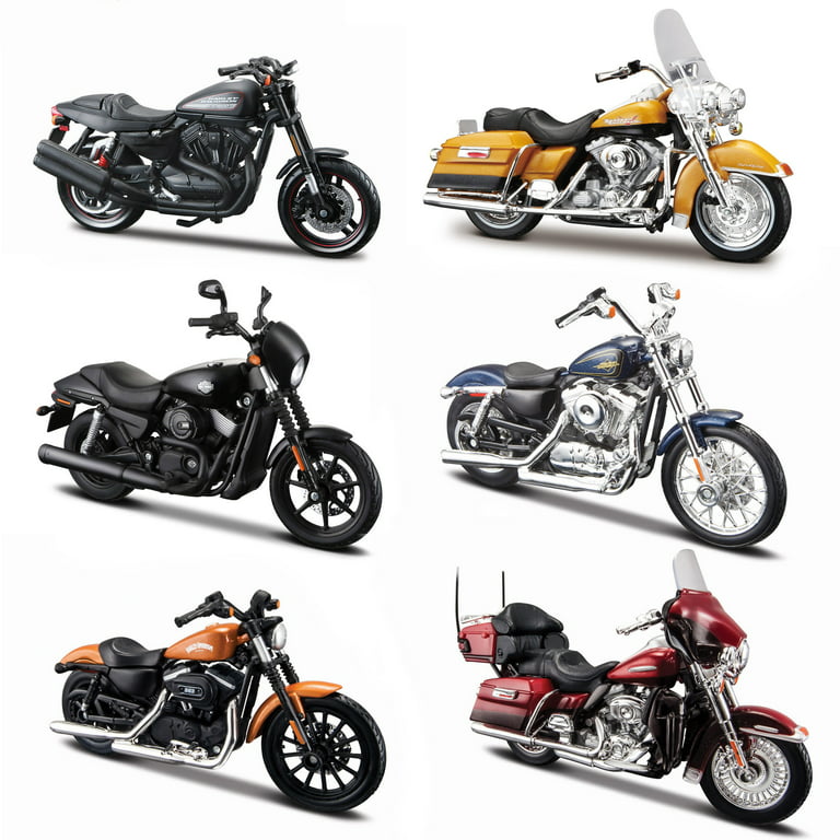 Lot - 10 Harley Davidson Die Cast Miniature Motorcycles