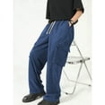 thumbnail image 5 of Mens Corduroy Pants Casual Straight Leg Pleated Dress Pants, 5 of 5