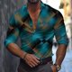 thumbnail image 1 of Camisa de manga larga con estampado de mariposas para hombre, tela cómoda, informal, para fiestas al aire libre, nueva, 1 of 6