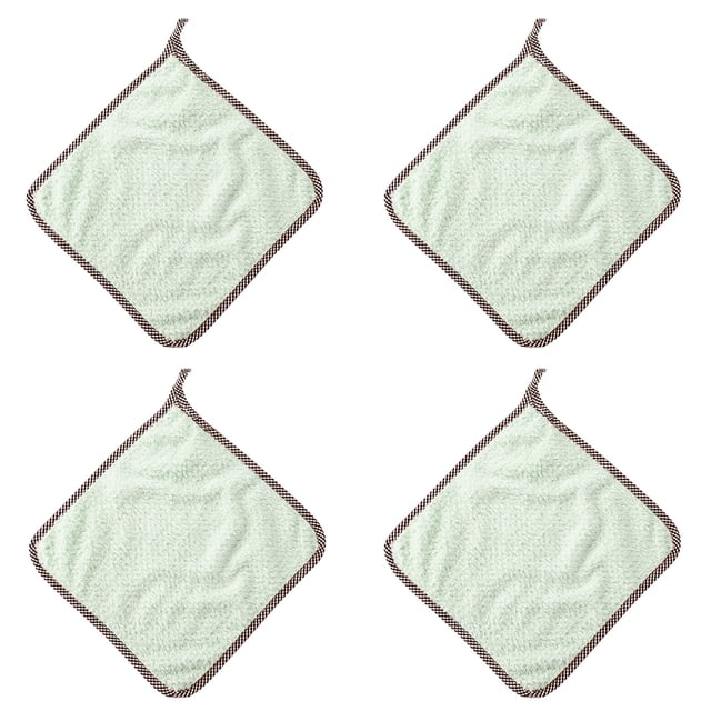 Moins de 5 Lingettes 4 Pcs Serviette à Main Antiadhésive Chiffons Suspendus Chiffons de Cuisine Chiffons Paresseux