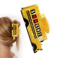 thumbnail image 2 of Cute Back to School Hair Claw Clip School Bus and Ruler Shaped Hairpins Playful All Purpose Hair Accessories for Girls Students Daily Use,10x5cm(C), 2 of 9