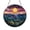 Acrylic 3.5 Inch, variant on Sunset Over Rolling Hills Stained Glass Panel – Elegant Landscape Window Art