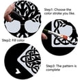 thumbnail image 4 of Tree of Life Stencil Celtic Knot Template Square Large Reusable Plastic Stencils Sign for Painting on Wood Wall Scrapbook Card Floor and Tile Drawing DIY Home Decor Crafts, 4 of 9