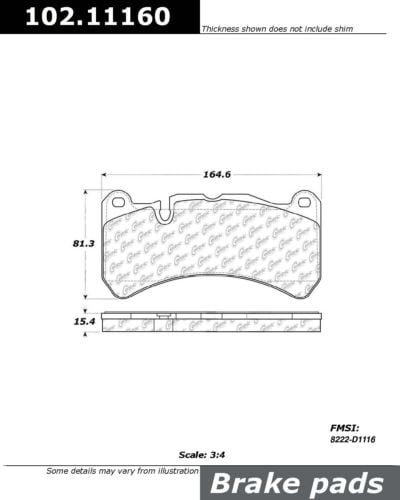 Disc Brake Pad Set-C-TEK Ceramic Brake Pads Front Centric 103.18860
