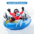 thumbnail image 6 of 47-Inch Flying Saucer Type Winter Snow Tube for Sledding Heavy Duty, Inflatable Sled for Kids and Adults, Great for Winter Outdoor Sports, 6 of 8