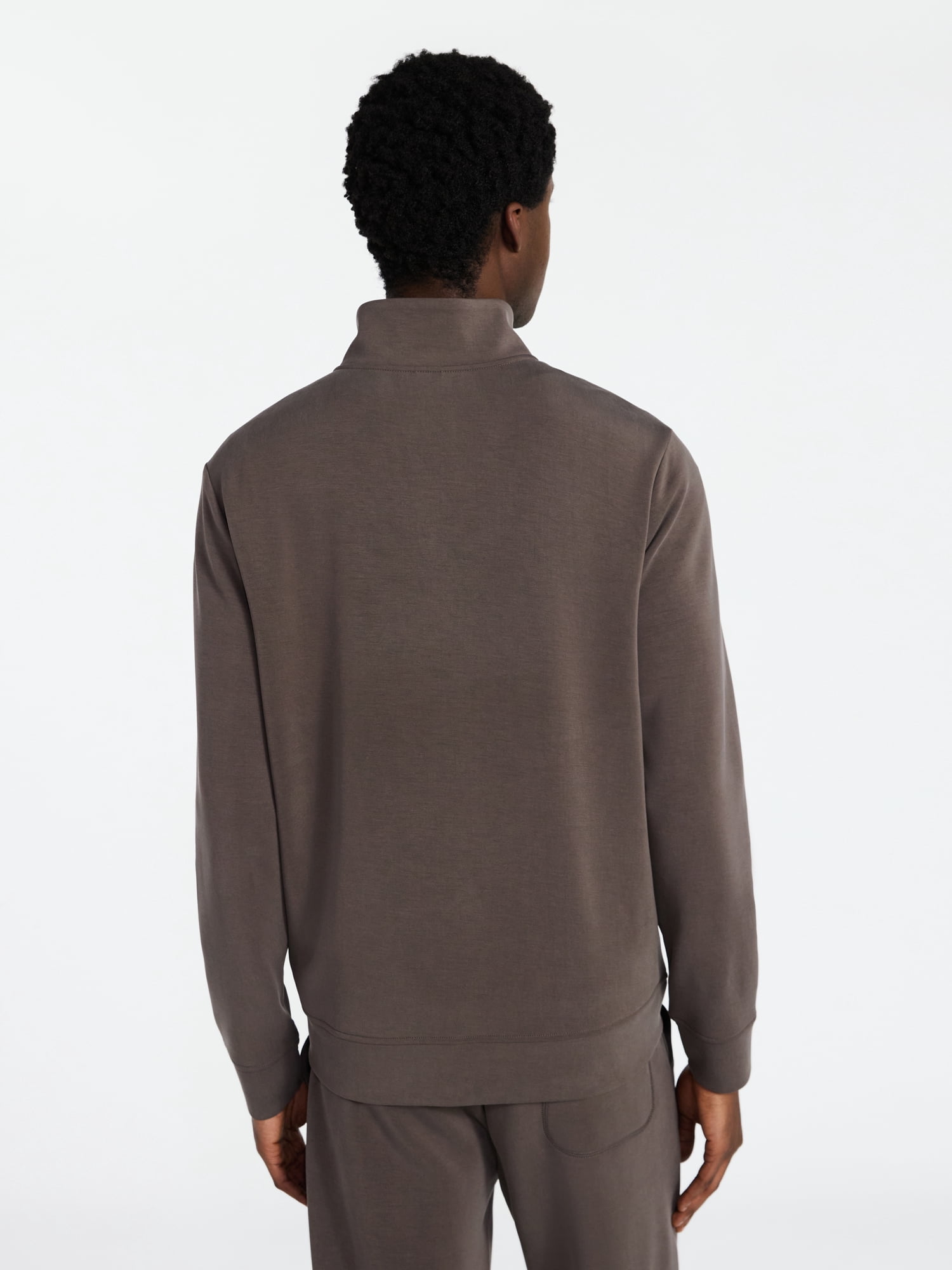 Athletic Works Men's Scuba Knit Quarter Zip Sweatshirt, Sizes S-3XL