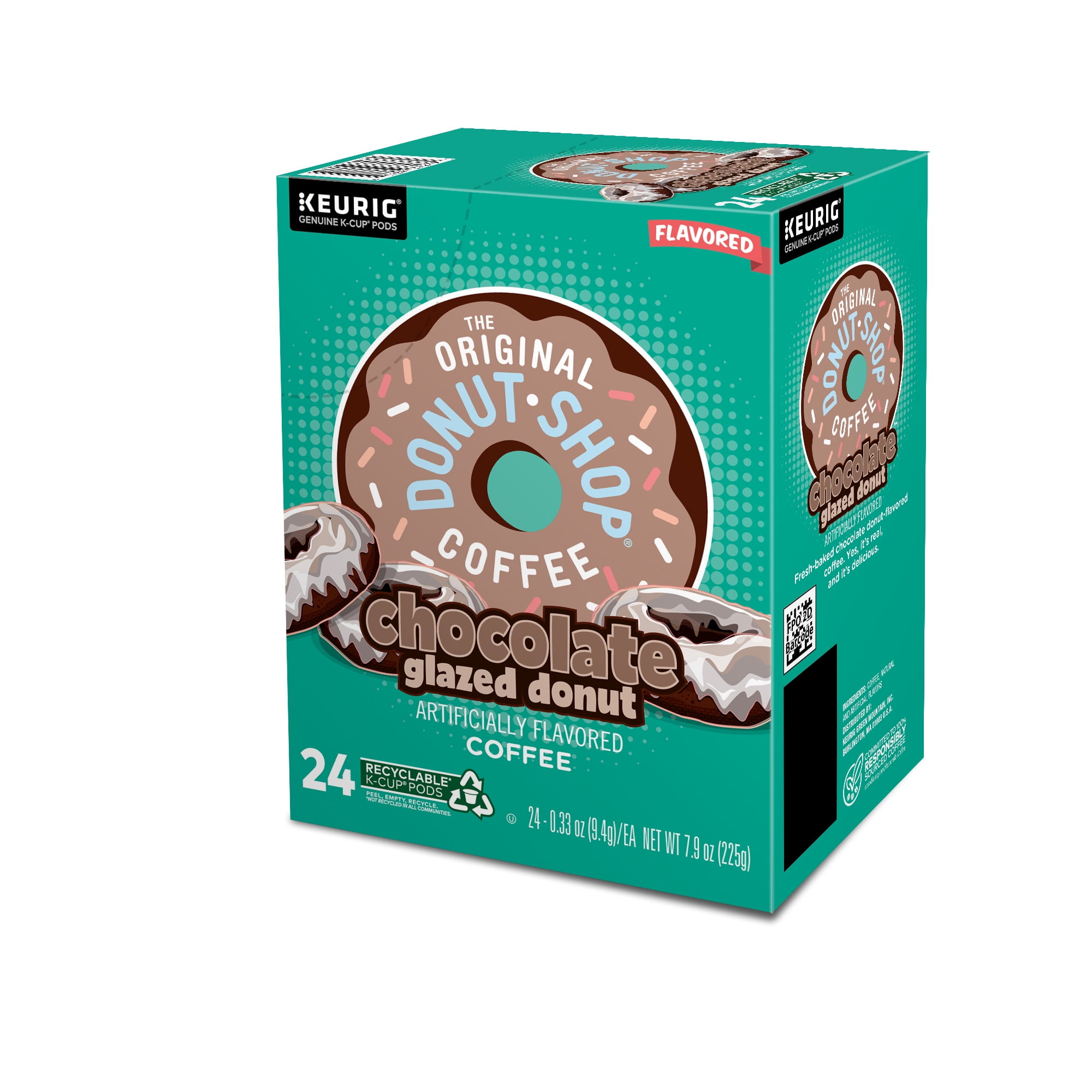 Chocolate glazed top donut k cup