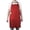 Red, variant on Opromo 2-Pack Heavyweight Unisex Adjustable Polyester/Cotton Bib Apron with 3 Pockets, 25 x 34.5 inches-Red