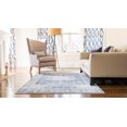 thumbnail image 4 of Unique Loom Asheville Collection Area Rug - Rockwell (8' x 10' Rectangle Navy Blue/Gray), 4 of 11