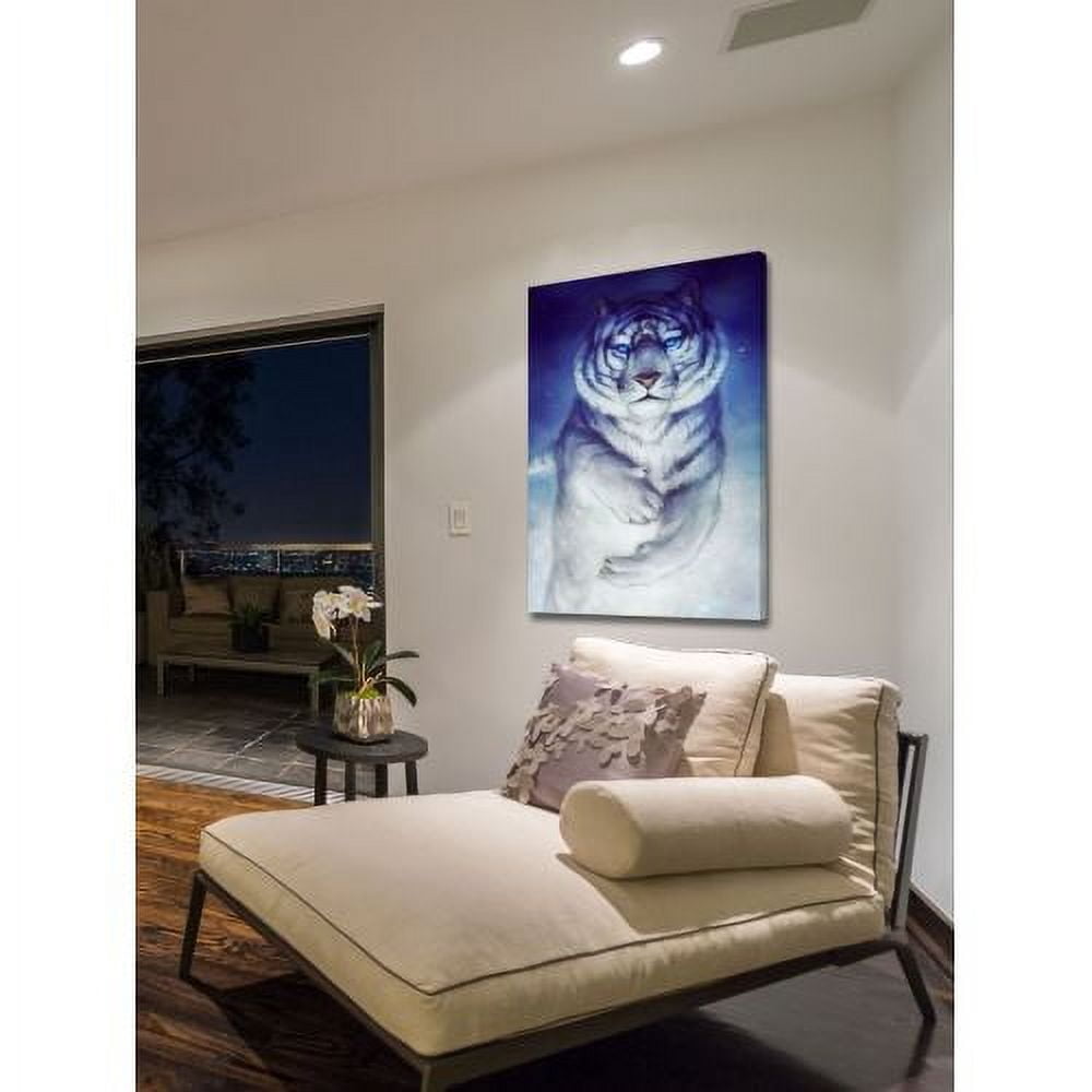 "Godly Tigers 3" Painting Print on Wrapped Canvas