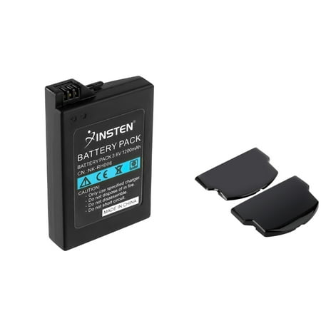 Insten Standard+Extended Battery Back Door Cover+Battery For Sony PSP Slim 2000 3000