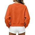 thumbnail image 3 of Cropped Sweatshirts for Women Cotton Raglan Sleeve Crop Tops Crewneck Pullover Sweat Shirts XL, 3 of 3