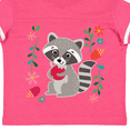 thumbnail image 4 of Inktastic Woodland Raccoon Spring Flowers Girls Toddler T-Shirt, 4 of 5