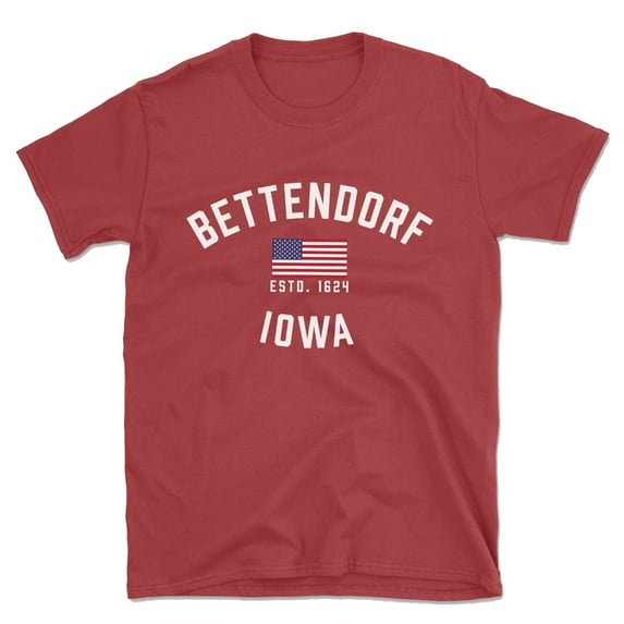 Bettendorf Iowa Patriot Men's Cotton T-Shirt