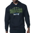 thumbnail image 3 of Men's Starter College Navy Seattle Seahawks Team Track Graphic Pullover Hoodie, 3 of 3