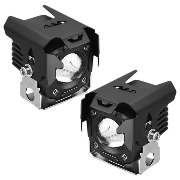 Motorcycle 2 Pack Motorcycle Driving Fog Lights, LED Pods With Wiring Harness Kit, Spotlights With Bracket For Tractor Truck ATV SUV, And More