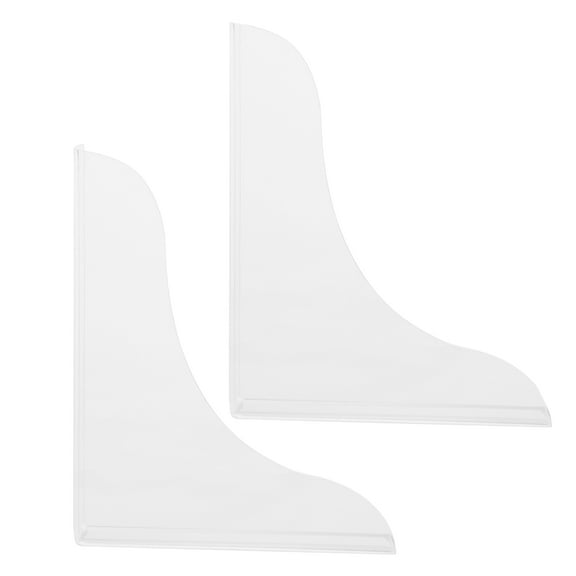 FONDOTIN 2Pcs Shower Splash Guard Kit Transparent for Households 11.8x7.4x1In