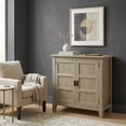thumbnail image 3 of Simpli Home Burlington 30 inch Wide Solid Wood Transitional Low Storage Cabinet in Distressed Grey, 3 of 12