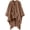 Brown, variant on Wearable Blanket Sherpa Fleece Shawl Blanket with Pockets Blanket Poncho Cape for Adults, Cozy Shawl TV Throw Blankets