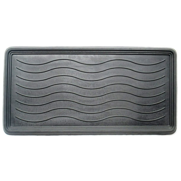 A1HC Heavy Duty Flexible 16 In. X 31 In. 100 Rubber Boot Tray Mat