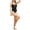 Black, variant on QURATI Swimwear Women'S V Neck Swimsuit Adjustable Spaghetti Straps Bathing Suit Swimwear Black L