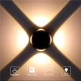 thumbnail image 1 of Inteprter 4PCS LED COB 12W LED Lámpara de pared Lámpara de pared Montada en la pared Interior 2900-3100K AC 85-265V para Home Bar Cafe Iluminación y accesorios Negro No.1 Inteprter HA025391-01, 1 of 6