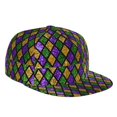 thumbnail image 2 of Sigee Mardi Gras Shiny Green Purple Print Men Women Fashion Baseball Cap,Unisex-Adults,Classic Adjustable Plain Hat, 2 of 9