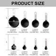 thumbnail image 2 of Juego de 8 tazas medidoras y cucharas de acero inoxidable, juego de tazas medidoras anidadas con mangos de silicona suave al tacto para ingredientes secos y líquidos, cocinar y hornear, 2 of 6