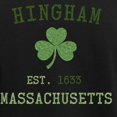 thumbnail image 3 of CafePress - Hingham Masschusetts Irish Women's Dark Pajamas - Women's Short Sleeve Print T-Shirt and Pants Dark Cotton Pajama Set, 3 of 7
