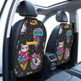 thumbnail image 2 of Goofa Cat Icecream Pattern Car Back Seat Protector for Kids (2 Pack) ,Anti-kick Storage Mat for Car Seats,Shields from Footprints, 2 of 6