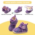 thumbnail image 2 of Barerun Toddler Boys Girls House Slippers Indoor Home Shoes Warm Socks for Kids Grey, 2 of 6