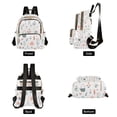 thumbnail image 4 of FORMRS Mini Backpack Purse for Women Quilted Travel Daypack Casual Shoulder Bag, Garden Pattern, 4 of 7