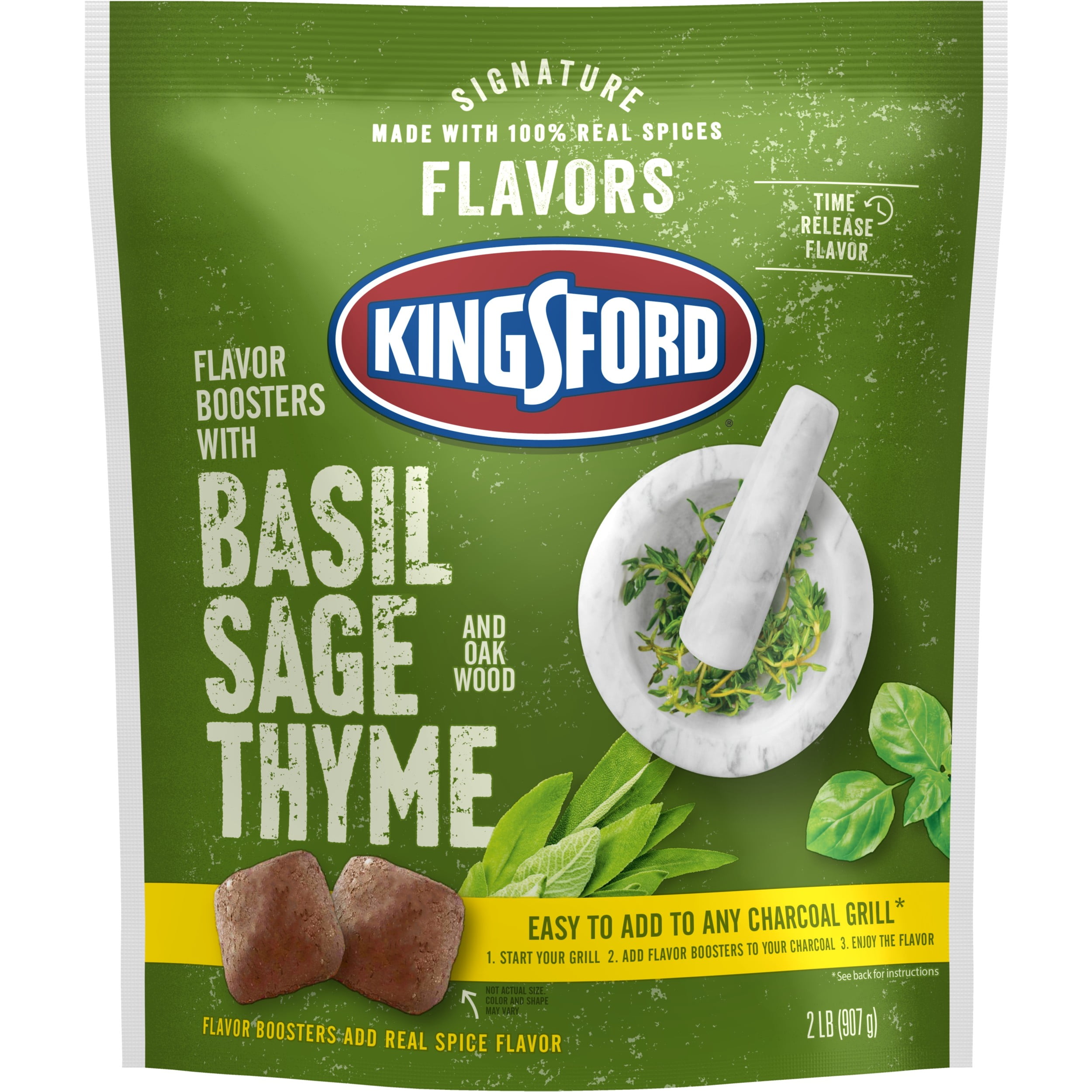 Kingsford Flavor Boosters with Basil, Sage and Thyme, 2 Pounds