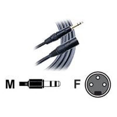 UPC: 0801813075779 | Mogami Gold TRS-XLRF – Audio cable – XLR3 female to stereo jack male – 3 ft