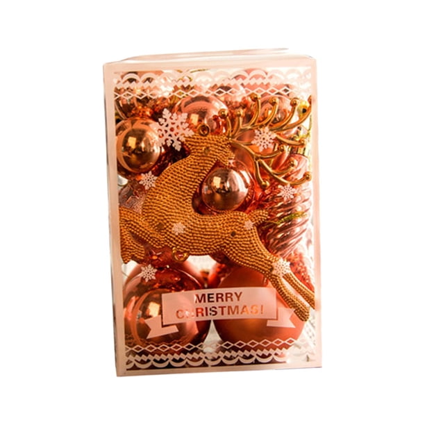 Adornos de bolas de Navidad Bola decorativa de Navidad para vacaciones de rosa Zulema Colgantes Bolas