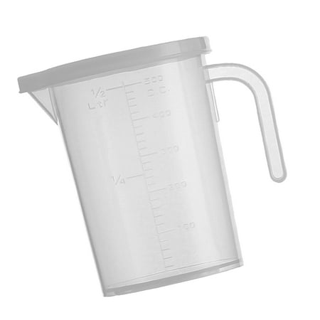 

Hot PP Measuring Cup Jug with Lid Pour Surface Cook Kitchen 500ml