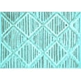 thumbnail image 1 of Ahgly Company Indoor Rectangle Abstract Light Blue Contemporary Area Rugs, 8' x 10', 1 of 4