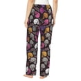thumbnail image 3 of Goofa Halloween Skeleton Printed Soft Pajama Pants for Women, Wide Leg Comfy Casual Lounge Yoga Pants-XX-Large, 3 of 9