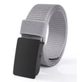 thumbnail image 5 of AWAYTR Nylon Ratchet Automatic Metal Buckle Adjustable No-Hole Boys Baseball Belts, Grey, 5 of 8