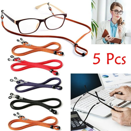 Adjustable Sunglasses Neck PU Cord Strap Eyeglass Glasses String Lanyard Holder