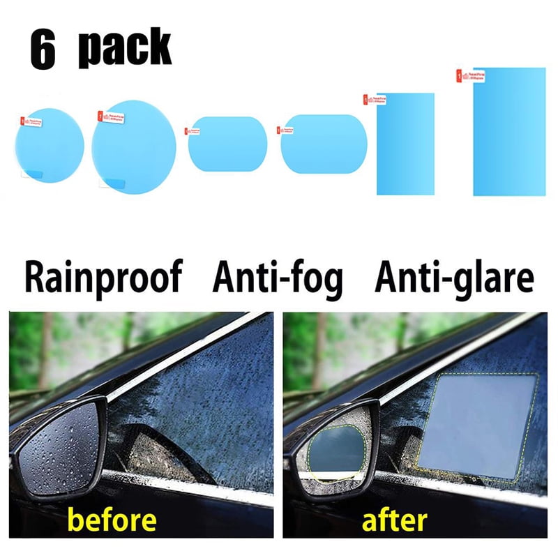 Car Rearview Mirror Glass Shade Film Waterproof Anti-fog Rain-proof Windo 