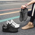 thumbnail image 6 of Men’s Breathable Knit Running Sneakers – Lightweight Flexible Walking Shoes with Non-Slip Sole, Elastic Lace Support for Gym, Travel, Outdoor Sports & Casual Wear, 6 of 9