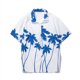 thumbnail image 3 of Camisas De Mezclilla Para Hombre Blusa de camisas de manga corta suelta informal con cuello vuelto estampado de primavera para hombre (Sky Blue, 5XL), 3 of 5
